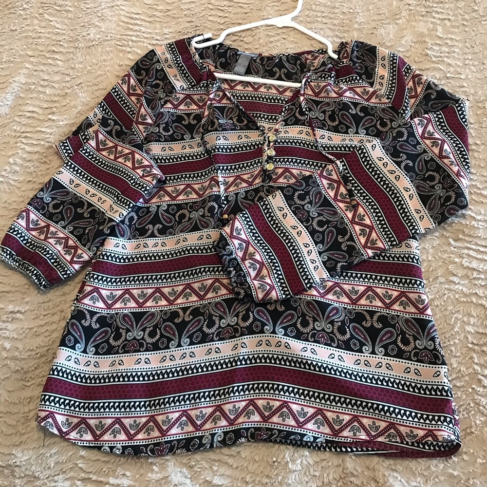 Long sleeve blouse